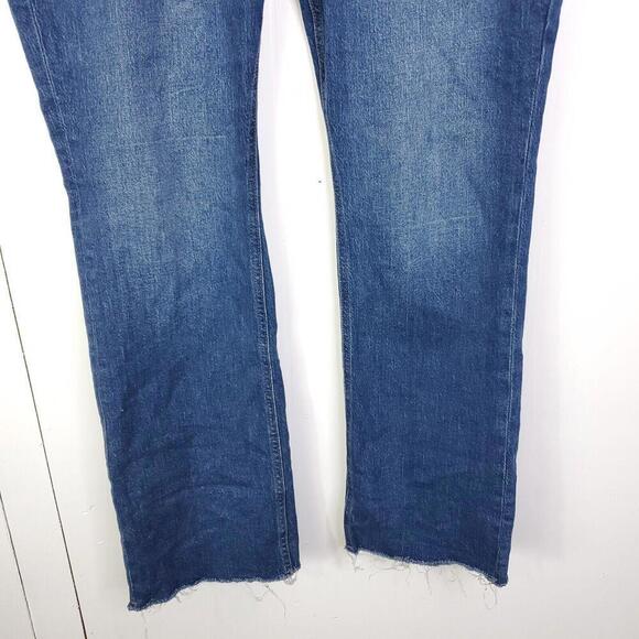 Old Navy Jeans Womens 16 Kicker Bootcut Raw Hem Extra High Rise Modest Office - Picture 3 of 12